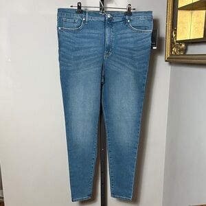 NEW Nine West Size 16 High Rise Perfect Skinny Denim Jeans NWT